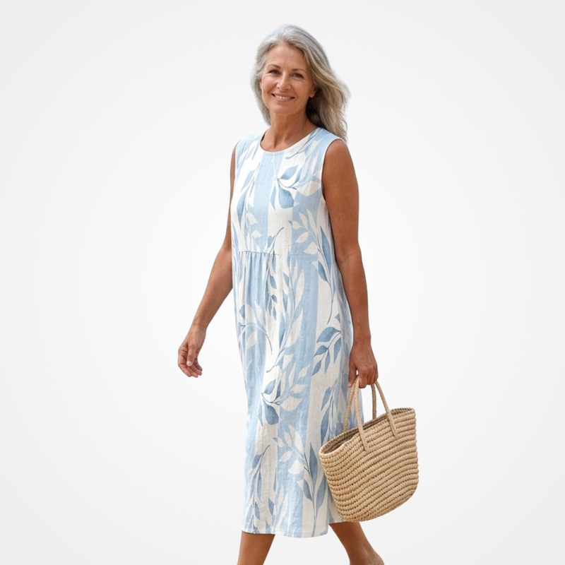 Sena | Vestido Midi Inspirado em Folhas