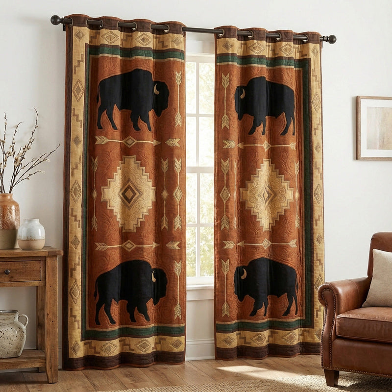 Cortinas Acolchoadas Búfalo da Terra | Força da Natureza