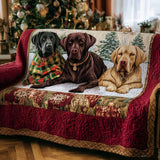 Quilted Sofa Cover featuring Labrador Retriever Design | Companhia Fiel