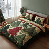 Conjunto de Cama Acolchoado de 3 Peças - Bosque da Alegria
