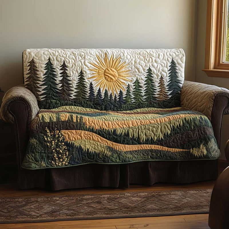 Almofada de Sofá Estampada com Design de Floresta | Calma da Floresta