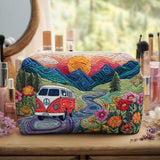 Beauty Case Acolchoado com Design de Horizontes Livres | Charme Único