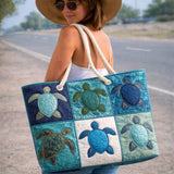 Bolsa de Praia Feita à Mão | Tortuga Azul