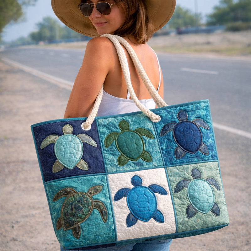 Bolsa de Praia Feita à Mão | Tortuga Azul