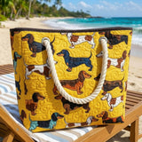 Bolsa de Praia Feita à Mão | Dachshund