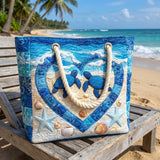 Bolso de Praia Feito à Mão | Serenidade da Tartaruga