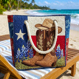 Bolso de Praia Feito à Mão | Orgulho do Texas