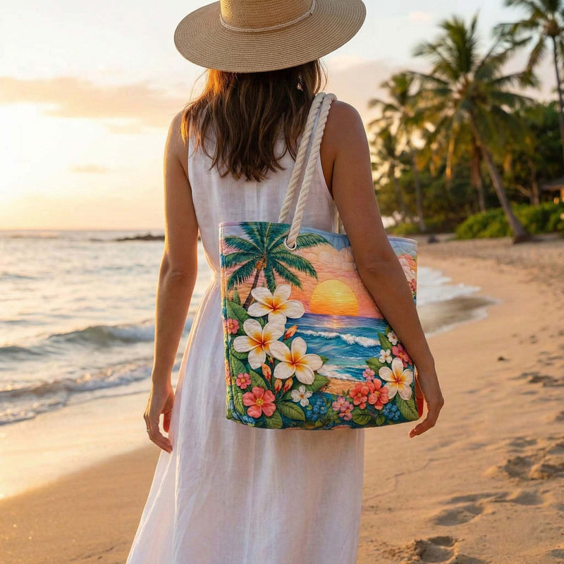 Bolsa de Praia Feita à Mão | Brisa Tropical