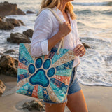 Bolsa de Praia Feita à Mão | Pegadas