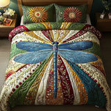 Conjunto de cama acolchoado de 3 peças - Libélula Dourada
