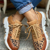 Cris | Sapatos Confortáveis com Estampado de Leopardo