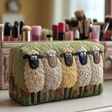Necessaire acolchoada com estampa de ovelhas | Ternura do Campo
