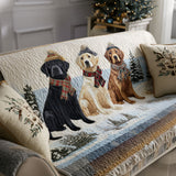 Quilted Sofa Cover featuring Labrador Retriever Design | Companhia Fiel