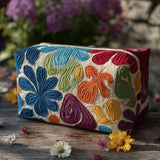 Estojo de Beleza Acolchoado com Design Harmonioso | Harmonia Serena