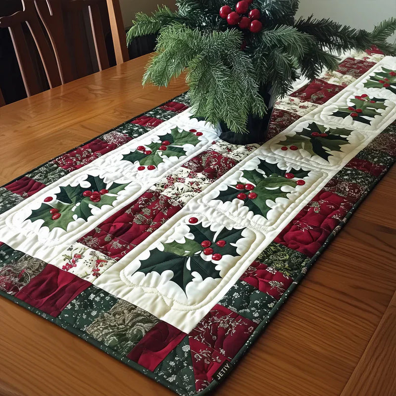 Caminho de Mesa Acolchoado - Cascabeles Festivos