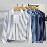 Levi™ | Camisa Elegante às Riscas