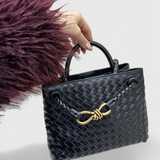 Bolso de Dia Tejido Índigo