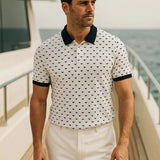 Luís | Polo Belmont em Azul-Escuro