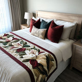 Caminho de Cama Horizonte de Magnólia | Elegância em Flor