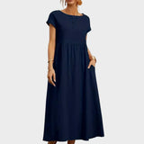 Andreia | Vestido Midi em Estilo Elegante e Atemporal