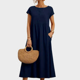 Andreia | Vestido Midi em Estilo Elegante e Atemporal
