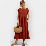 Vestidos de Algodão Leves com Bolsos
