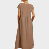 Andreia | Vestido Midi em Estilo Elegante e Atemporal