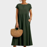 Andreia | Vestido Midi em Estilo Elegante e Atemporal