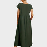 Andreia | Vestido Midi em Estilo Elegante e Atemporal
