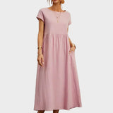 Andreia | Vestido Midi em Estilo Elegante e Atemporal