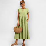 Vestidos de Algodão Leves com Bolsos