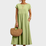 Andreia | Vestido Midi em Estilo Elegante e Atemporal