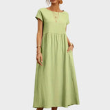 Andreia | Vestido Midi em Estilo Elegante e Atemporal