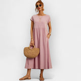 Vestidos de Algodão Leves com Bolsos