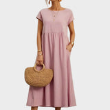 Andreia | Vestido Midi em Estilo Elegante e Atemporal