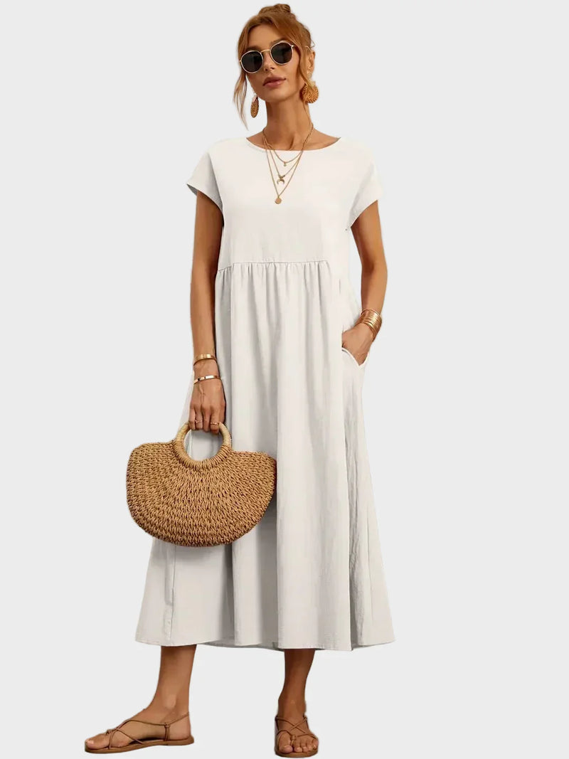 Andreia | Vestido Midi em Estilo Elegante e Atemporal