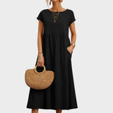Andreia | Vestido Midi em Estilo Elegante e Atemporal