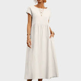 Andreia | Vestido Midi em Estilo Elegante e Atemporal
