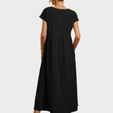 Andreia | Vestido Midi em Estilo Elegante e Atemporal