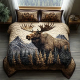 Conjunto de Cama Acolchoado de 3 Peças - Animais da Floresta