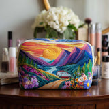 Necessaire Acolchoada com Estampa de Viagem Vintage | Espírito Livre