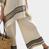 Noémia | Elegante Conjunto de Linho de Bambu Daisy