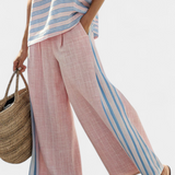 Cecília | Conjunto de tela de bambu Daisy em cor rosa