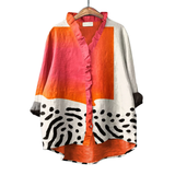 Rosana | Blusa de Verão com Estampado Artístico