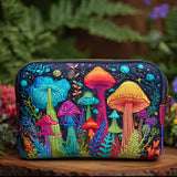 Necessaire acolchoada com estampa de cogumelo da paz | Paz que Inspira