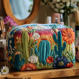 Necessaire Estofada com Cactos Divertidos | Beleza Resiliente