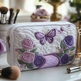 Elegante Necessaire Trapuntada em Tons de Roxo | Beleza Atemporal