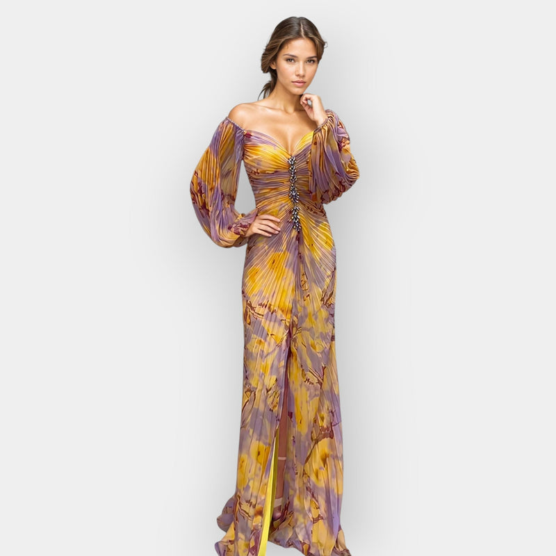 Vestido com abertura