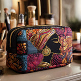 Necessaire acolchoada com estampa radiante | Luz Dourada