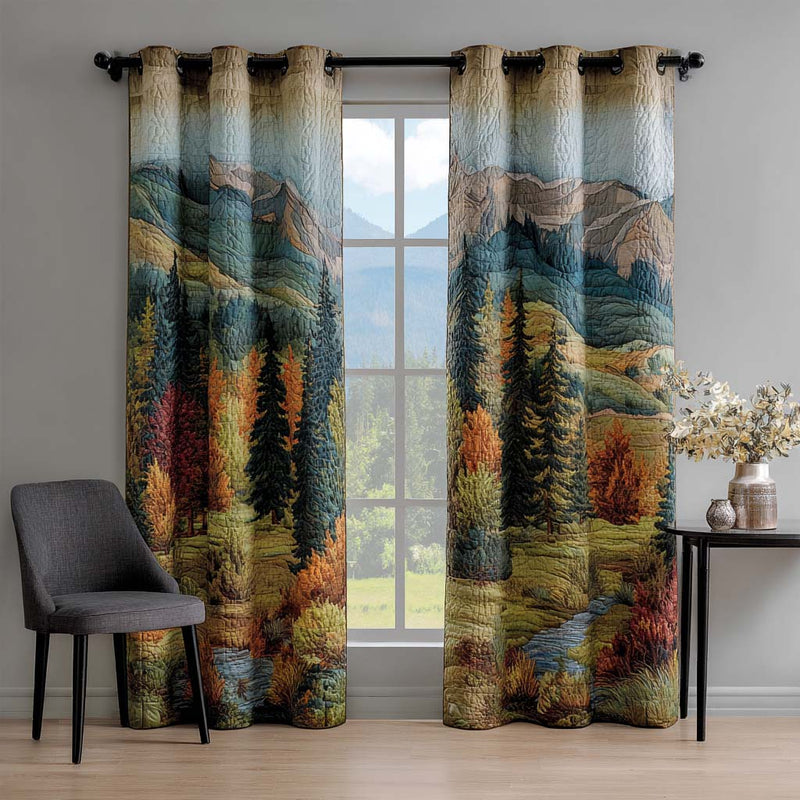 Cortinas Almofadadas Colina Suave | Serenidade Natural
